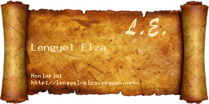 Lengyel Elza névjegykártya